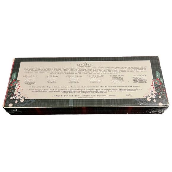 😊3/$30 Essential Oil Massage Oil Wellness set of 6 NEW IN BOX - Picture 3 of 16